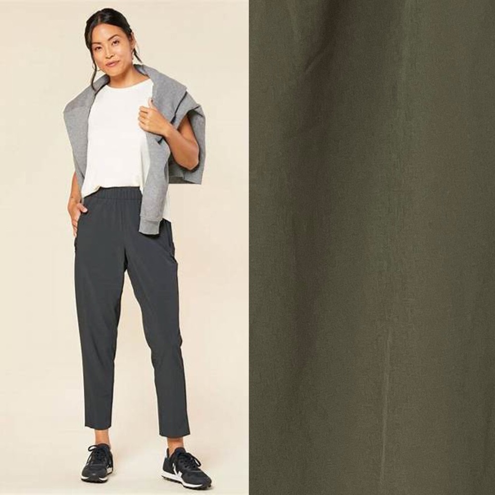 Outerknown OK Active Agility Ankle Pants Olive Green Size S Casual Athleisure 18